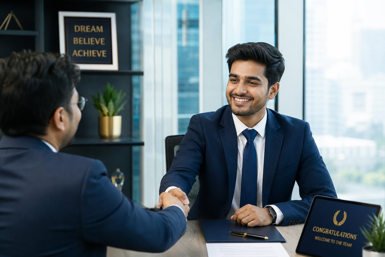 Career handshake